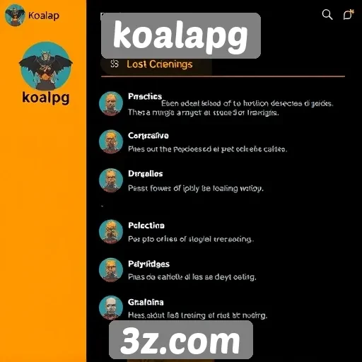 feedback dos jogadores sobre a interface do koalapg